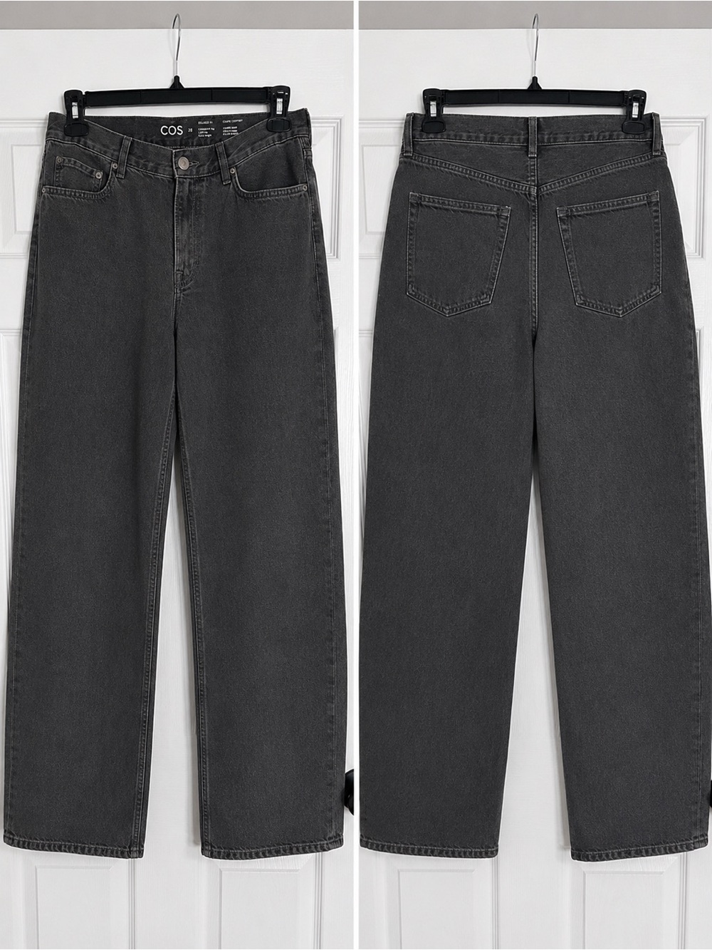 COS Women's Black Straight-Leg Jeans